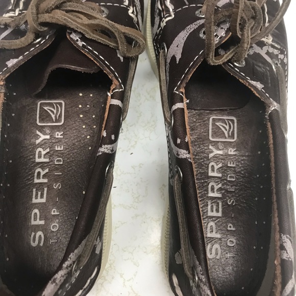 Sperry Top-Sider Shoes. Brown with Pink Nautical Accents. Men’s 7M. - Picture 5 of 6